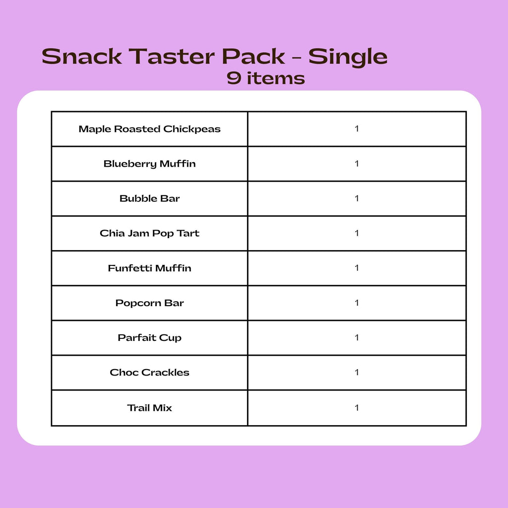 Snack Taster Pack - Single (9 items)