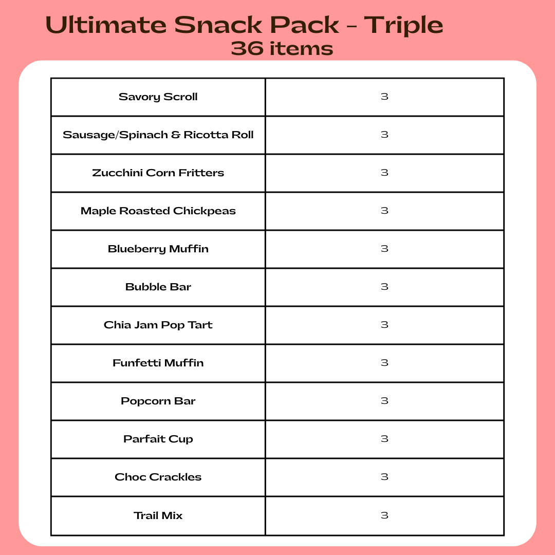 Ultimate Snack Pack - Triple (36 items)