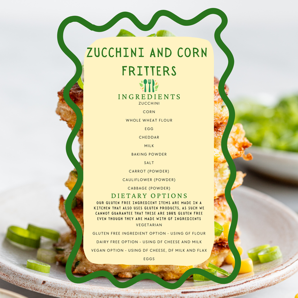Zucchini & Corn Fritters - 5 Pack