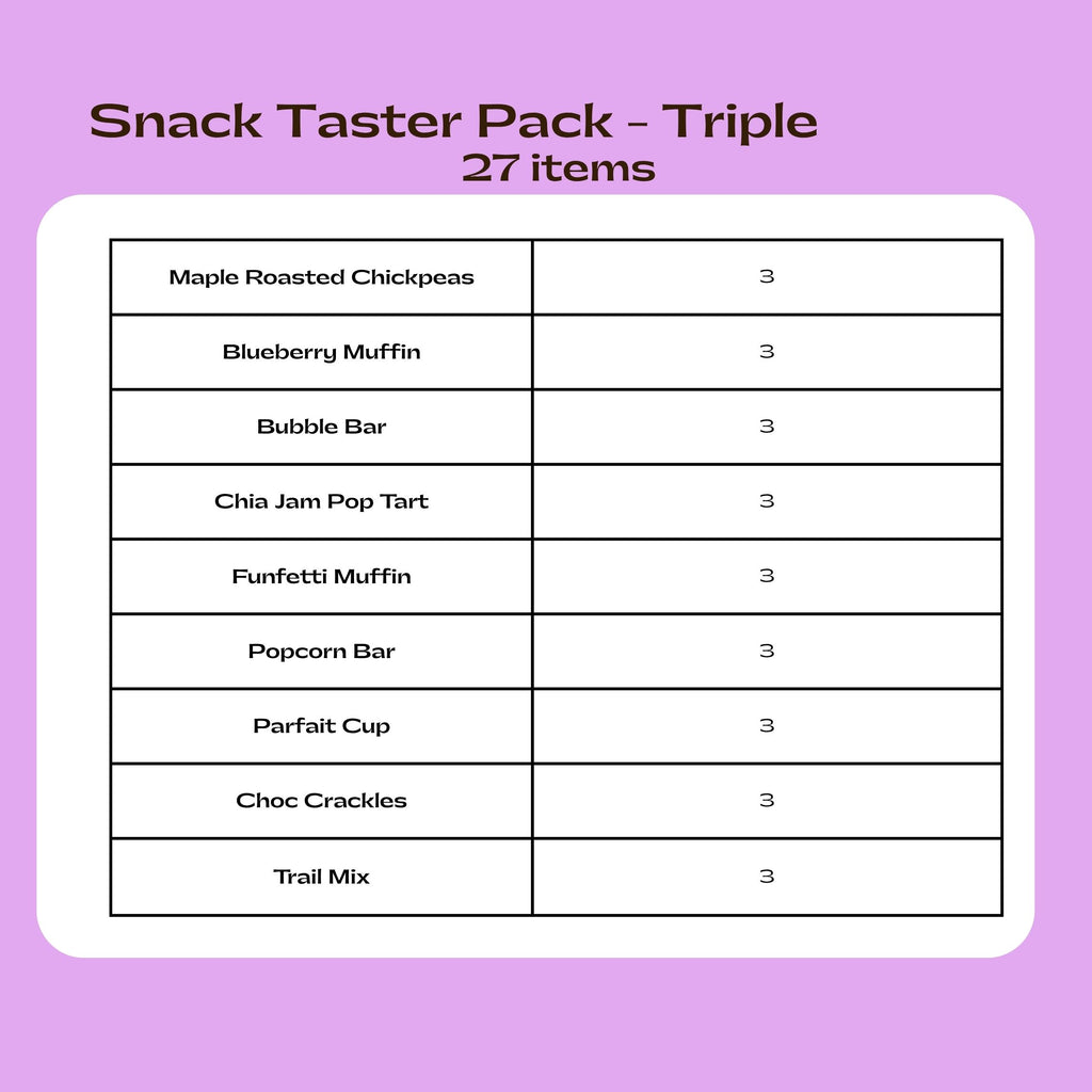Snack Taster Pack - Triple (27 items)